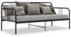 vidaXL Rám rozkladacej pohovky čierny kovový 90x200 cm Náhľad obrázku produktu 2