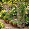 Relaxdays plantenbak met klimrek, afmetingen: 180x55x51 cm, Productafbeelding-voorbeeld 2