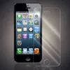 A smartphone screen protector is shown next to an iPhone displaying its home screen. Produktbild-Vorschau