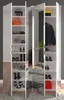Garderobe ProjektX in weiß Schuhschrank mit 8 Spiegeltüren Produktbild-Vorschau 4