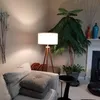 Stehlampe Wohnzimmer 155cm LED Dimmbar Leinen Lampenschirm Produktbild-Vorschau 6