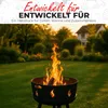 Muntel Funkenschutz Feuerschale Ø 60 x 27 cm Schwarz, Produktbild-Vorschau 4