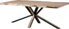 MASSIVMOEBEL24 Baumtisch 220x100x77 Akazie beige lackiert  Produktbild-Vorschau 1