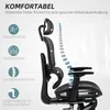HOMCOM Bürostuhl Schreibtischstuhl mit Armlehne, Produktbild-Vorschau 4