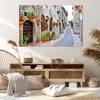 Bild auf Leinwand - Leinwandbild - Italien Straße Blumen Produktbild-Vorschau 7