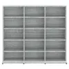 vidaXL Étagère à CD Gris Sonoma 100x23x89,5 cm Matériau Voir les images du produit 3