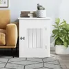 vidaXL Gabbia per cani in stile arredamento bianco 55x75x65 Anteprima dell’immagine prodotto 3