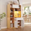 Merax Armoire de cuisine Buffet de cuisine, avec tiroir Voir les images du produit 4