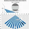 LED Außenwandleuchte mit Bewegungsmelder Schwarz Produktbild-Vorschau 5