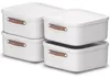 Rotho 4er-Set Aufbewahrungsbox 20 L Maloja - Kunststoffbox Produktbild-Vorschau 1
