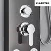 KLARWERK® BEN | Duschpaneel Edelstahl Schwarz Kopfdusche & Produktbild-Vorschau 9