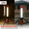 Grafner Baustrahler Steckdose und Stativ, 360° 60W, Höhe: Produktbild-Vorschau 3