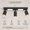 ZMH Deckenleuchte Led Deckenspot 3 Flammig GU10 - Produktbild-Vorschau 4