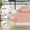 MODFU Moderner Sammet-Zweiersofa, 3-stufige verstellbare Produktbild-Vorschau 5