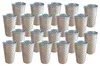 Edelstahl Becher 500ml 20er-Set gehämmert Trinkbecher Produktbild-Vorschau 1