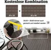 LZQ 44 kusů 30x30cm WPC dlaždice, 4m2 balkonové dlaždice Náhled obrázku produktu 4