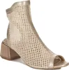 Goldene Damen Leder-Stiefeletten mit Reißverschluss, Produktbild-Vorschau 1
