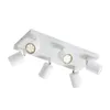 A white ceiling light fixture with five adjustable spotlights against a white background. Produktbild-Vorschau