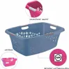 Rotho Blumen Wäschekorb 25l Horizontblau Produktbild-Vorschau 7