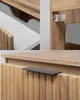Hängender Waschbeckenunterschrank mit Wäschekorb, Eiche Produktbild-Vorschau 6