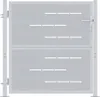 vidaXL Gartentor mit Schloss Silber 85 x 97 cm Edelstahl Produktbild-Vorschau 1