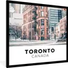 MuchoWow® Gerahmtes Poster Kanada - Straße - Winter 40x40 Produktbild-Vorschau 1