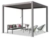 PRIMEYARD Pergola 3x3 m Aluminium-Pfosten mit Lamellendach Produktbild-Vorschau 1