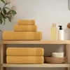 vidaXL 8-tlg. Handtuch-Set FROGN Gold 360 g/m² Produktbild-Vorschau 2