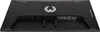 The back of a black computer monitor, showing ports and a logo. Produktbild-Vorschau