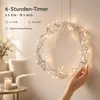 Weihnachtskranz LED Kranz Timer Batterie Lichterkranz Produktbild-Vorschau 2