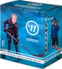 A box for a youth hockey starter kit, featuring images of children in hockey gear. Produktbild-Vorschau