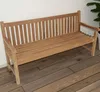 Lesli Living Landhausbank Cardiff 180 cm Teak C-Grade Produktbild-Vorschau 11