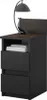 Comodino Vicco Monty Nero 25 x 59.1 cm con 2 cassetti, Anteprima dell’immagine prodotto 5
