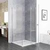 Duschkabine 90x75x195cm Eckeinstieg Schwingtür , 90 Produktbild-Vorschau 2