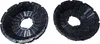 Two black charcoal filters for a kitchen hood, shown from a slightly angled top-down view. Produktbild-Vorschau