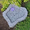 CLGarden Granit Vogeltränke frostsicher Vogelbad Naturform Produktbild-Vorschau 1
