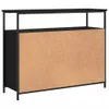 vidaXL Kredens czarny 100x35x80 cm materiał drewnopochodny Podgląd zdjęcia produktu 9