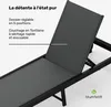 Blumfeldt Lucca Transat Jardin Extérieur - Chaise Longue Voir les images du produit 2