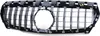 Sport Kühlergrill Chrom Schwarz Glanz für Mercedes CLA C117 Produktbild-Vorschau 2
