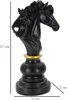 Mauro Ferretti Schachfigur Pferd 14x11x27 cm schwarz gold Produktbild-Vorschau 8
