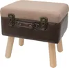Koffer als Sitzhocker mit Stauraum im Vintage-Design von HMF Produktbild-Vorschau
