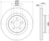 2 Bremsscheiben außenbelüftet Ø 72,1 mm 28 mm HELLA für Produktbild-Vorschau 5