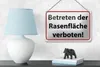 Blechschild Hinweis 18x12cm Betreten Rasenfläche verboten Produktbild-Vorschau 4