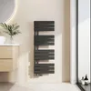 EMKE Badheizkörper Flach 1041x400mm Schwarz Handtuchwärmer Produktbild-Vorschau 1