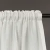 Natur Leinen Gardine-Vorhang " Austria" mit Kräuselband, Produktbild-Vorschau 3