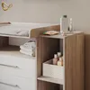 Commode à langer Livinity Torino Blanc/Sonoma avec tiroirs, Voir les images du produit 5