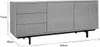 Miliboo - Design-Sideboard Vintage 160 cm Nussbaum MANNY Produktbild-Vorschau 7
