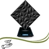 3D Wandpaneele Schwarz 12 Stück / 3 m² | Deckenpaneele aus Produktbild-Vorschau 2