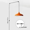 Champion Pendelleuchte mit Stecker 35 cm, Orange Metall Produktbild-Vorschau 7