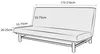 Elastischer Velours-Bezug für Schlafsofa / Couch 190–210 cm Produktbild-Vorschau 12